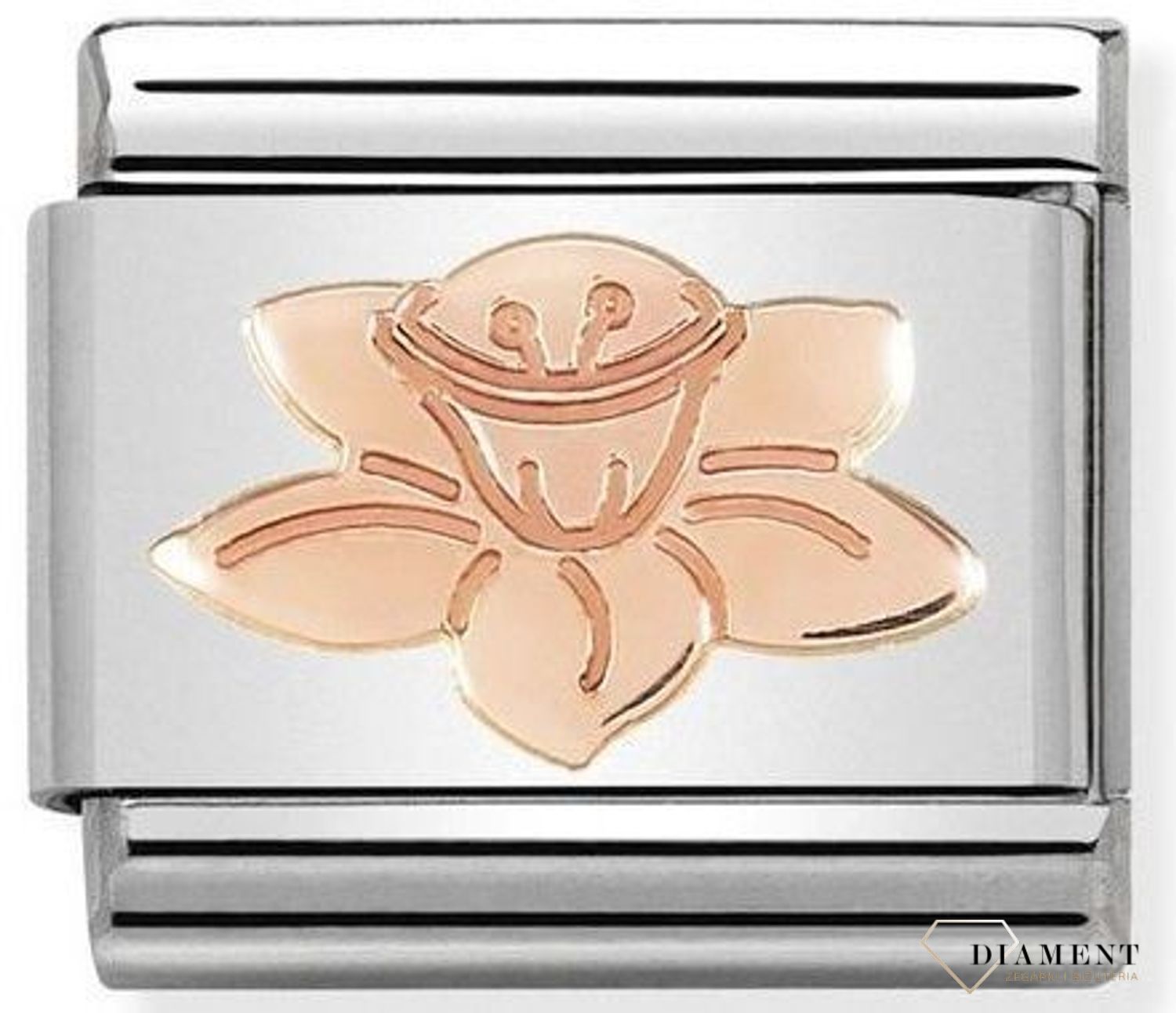 Nomination Link 9K zawieszka różowe złoto 'Żonkil' 430104 23 biżuteria nomination nomination zawieszki nomination baza.jpg